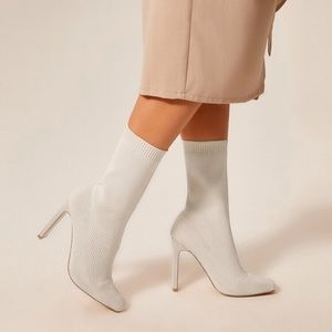 Square Toe Sock Boots